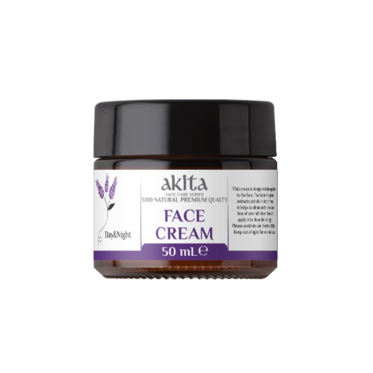Natural Face Cream Lavender 50mL | Akita Rosewater